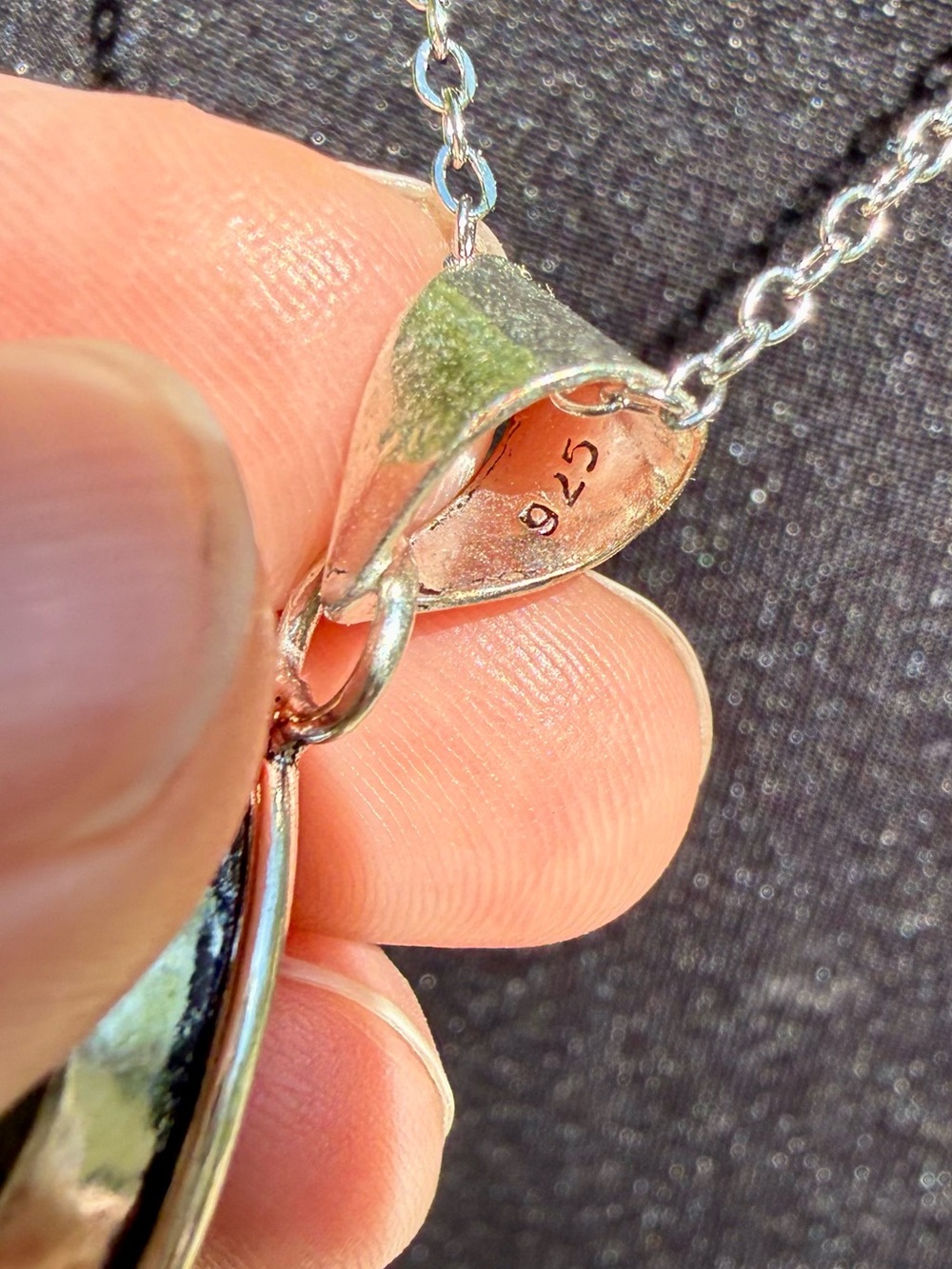 *Video* Rare Flashy Labradorite Necklace 925 Silver Stamped Pendant Green Blue - Picture 7 of 14